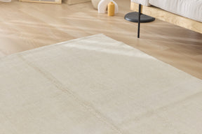 Lindie: A Spacious Turkish Hemp Rug with a Crisp, Clean Palette | Kuden Rugs