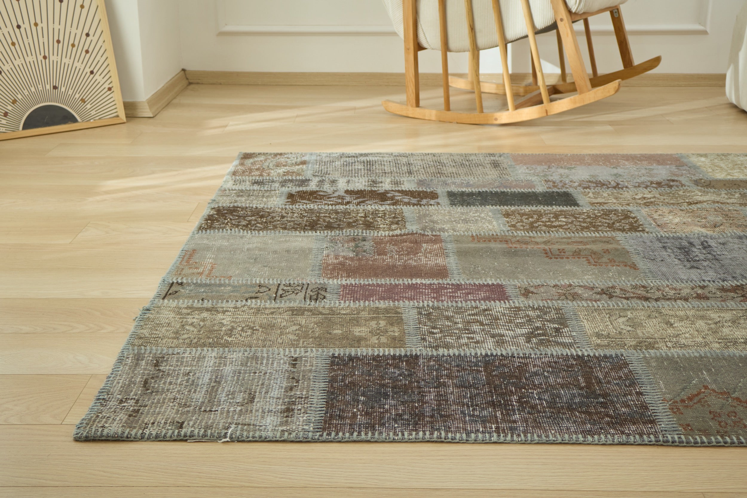 Maddison - Vintage Patchwork Rug | Kuden Rugs