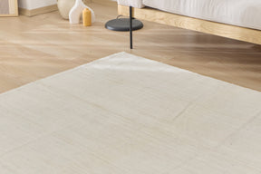 Madelia: A Charming Turkish Hemp Rug with a Crisp, Clean Palette | Kuden Rugs