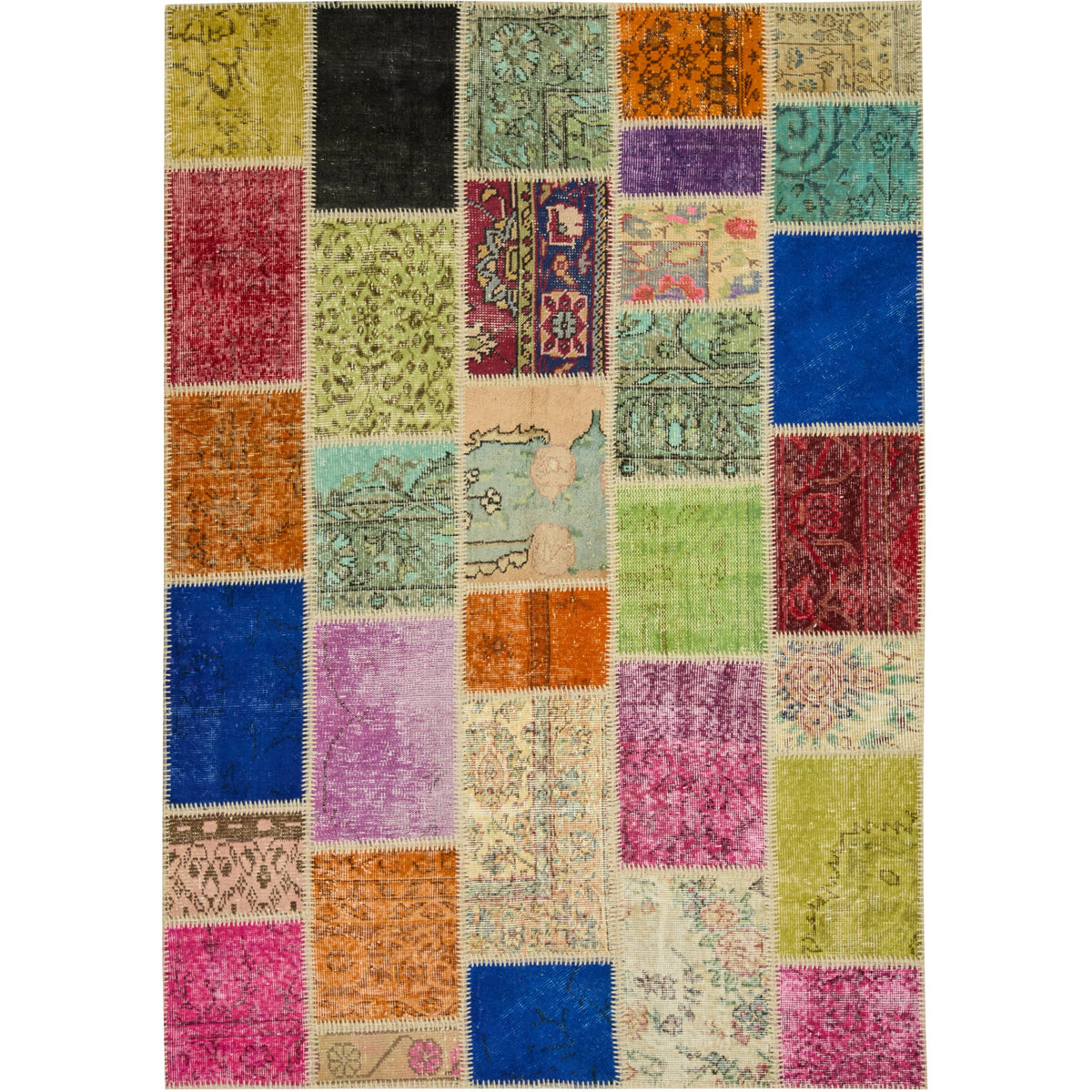 Malia - Vintage Patchwork Rug | Kuden Rugs