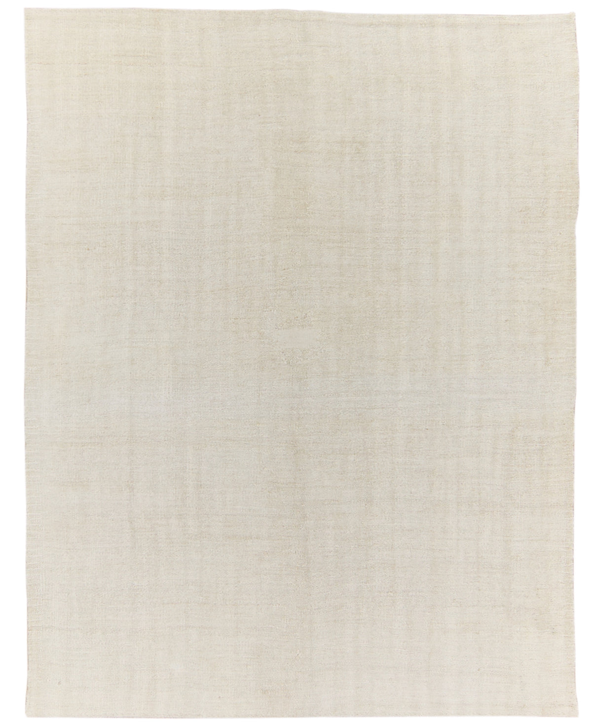 Manaar: A Pristine White Vintage Turkish Hemp Kilim Rug | Kuden Rugs