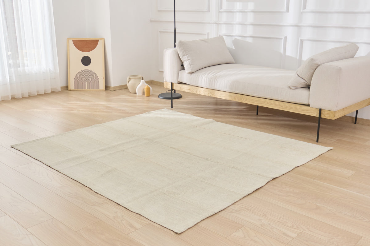 Discover the Serene Simplicity of Manuella, a 1970s Turkish Carpet | Kuden Rugs