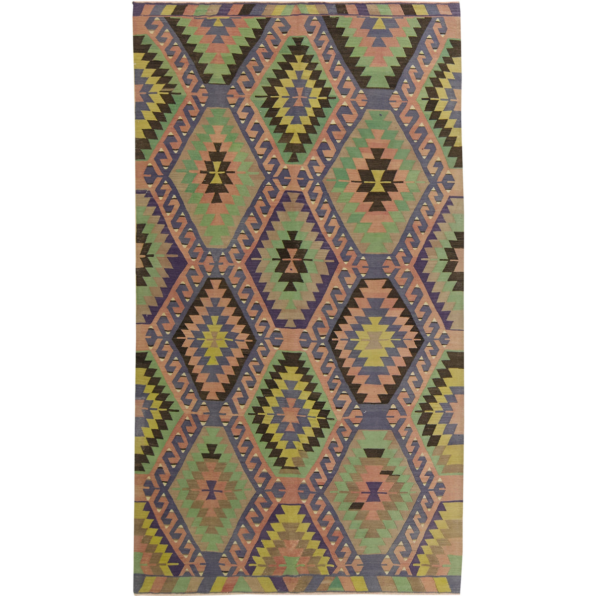 Mariyah: A Mesmerizing Vintage Turkish Wool Kilim Rug | Kuden Rugs