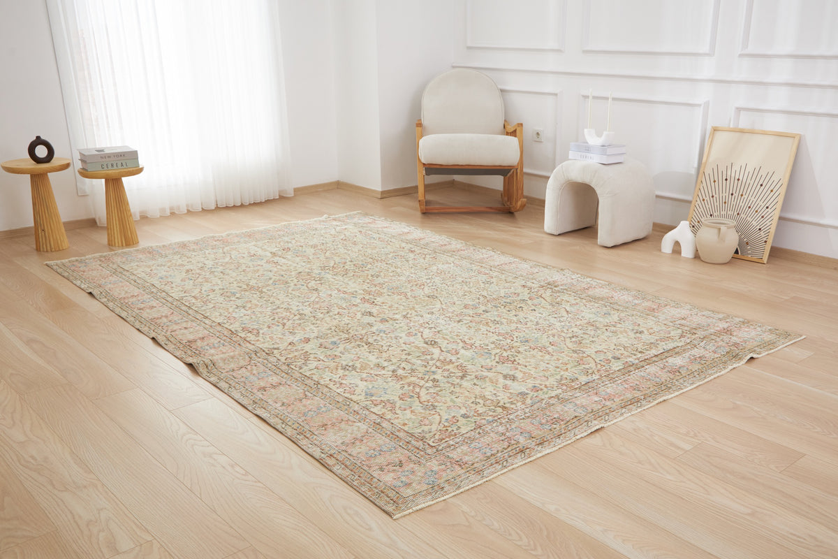 Marjorey | Antiquewashed Allure | Vintage Allover Carpet | Kuden Rugs