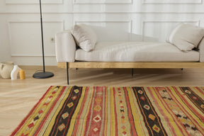 Discover the striped charm of the Mattie vintage rug. | Kuden Rugs