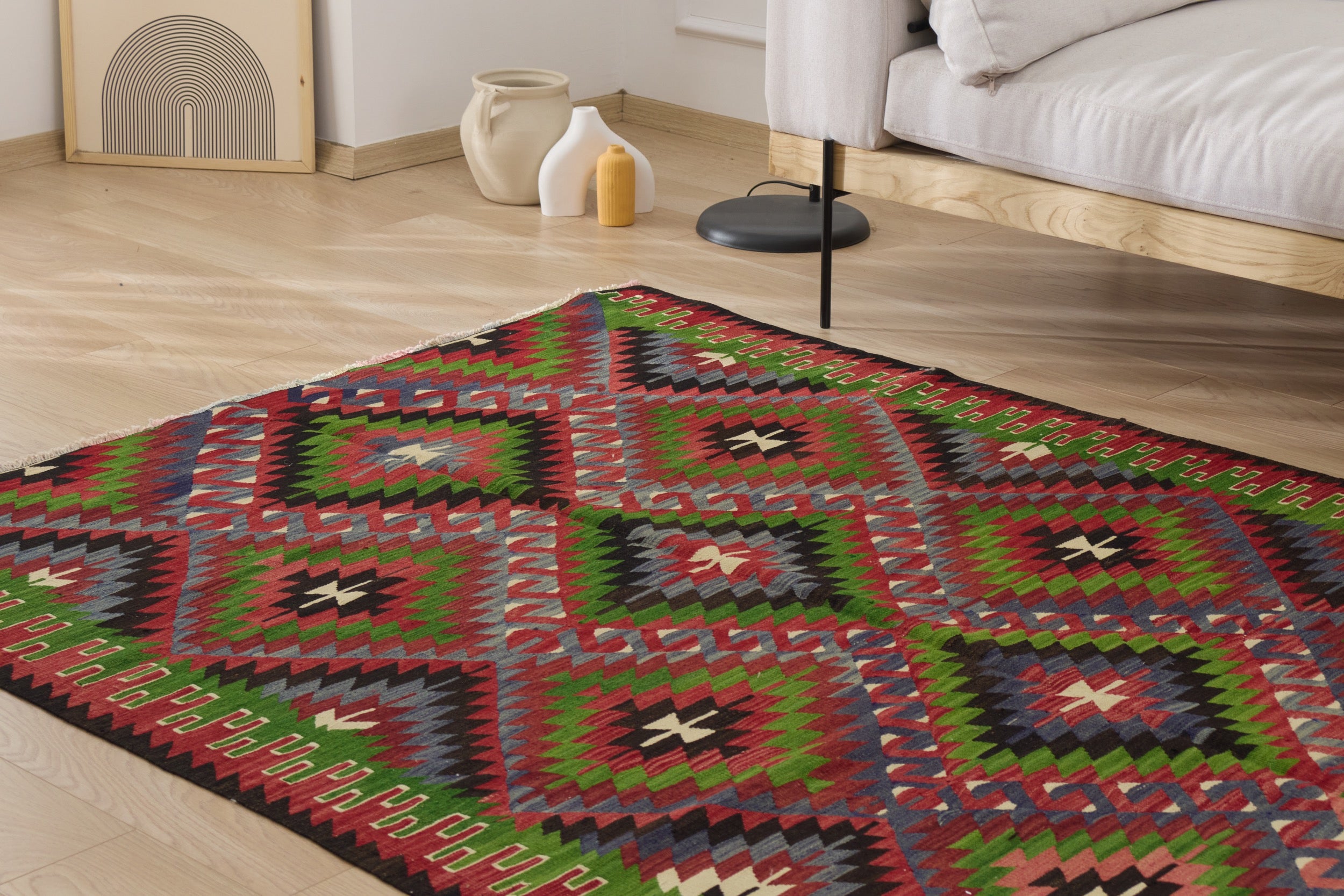 Mckayla: A Turkish carpet that showcases the art of weaving. | Kuden Rugs