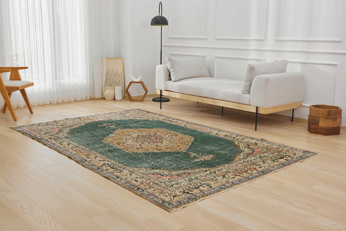 Turkish Antique washed Rug | The Mercy Collection | Kuden Rugs