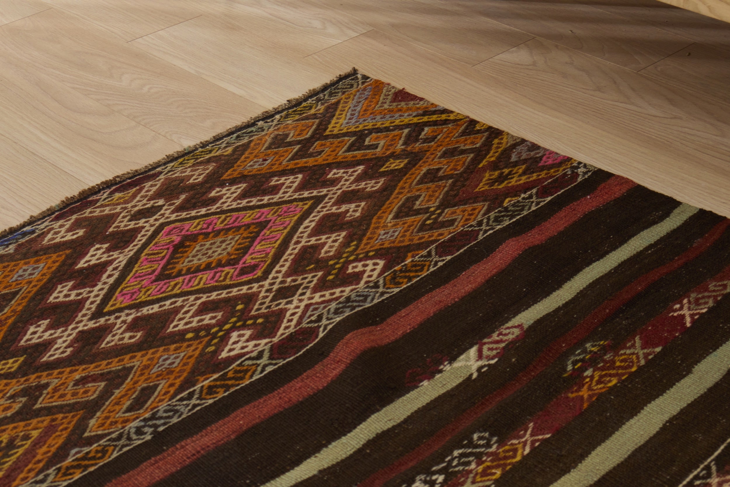 Meredith: A unique Turkish carpet with rich brown tones. | Kuden Rugs