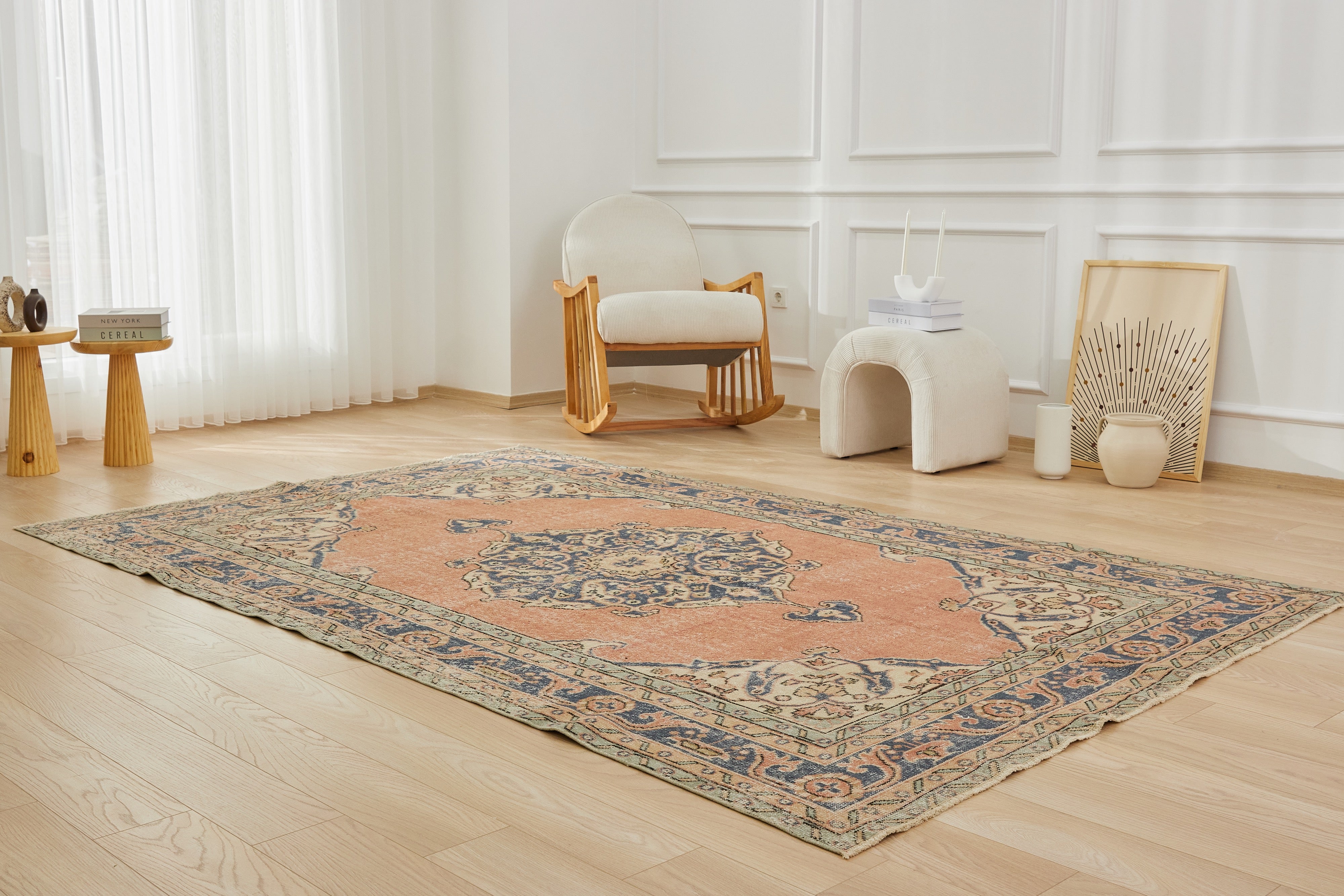Antique washed Precision - Miabella's Professional Carpet Craftsmanship