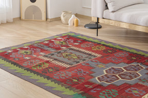 Miracle: A Turkish Wool Kilim Rug with a Captivating Presence | Kuden Rugs