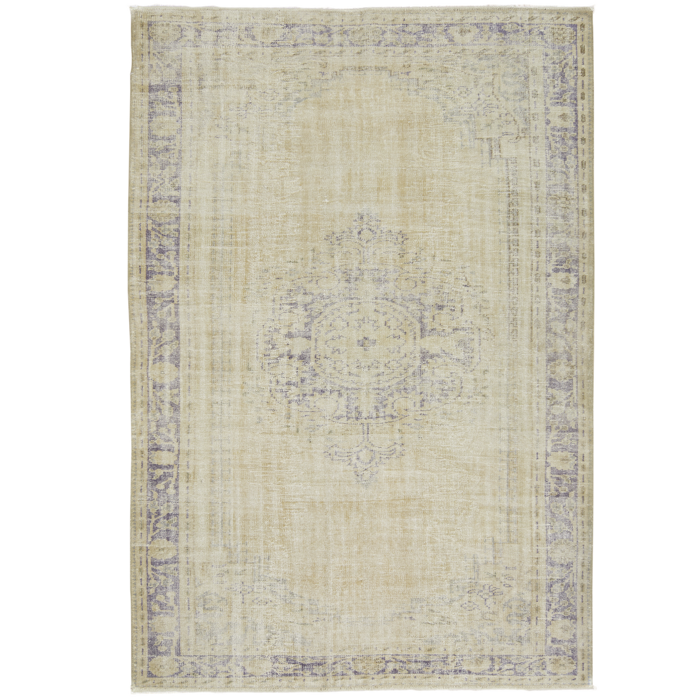 Morgan | Cream Medallion | Hand-Knotted Elegance | Kuden Rugs