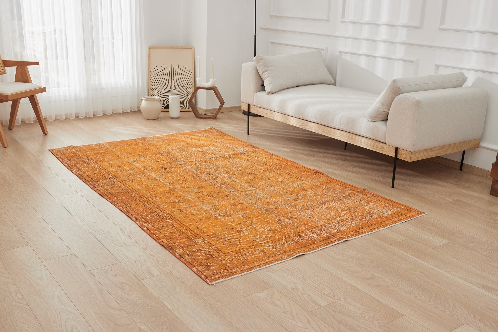 Naimaha | Vibrant Overdyed Vintage Carpet | Kuden Rugs