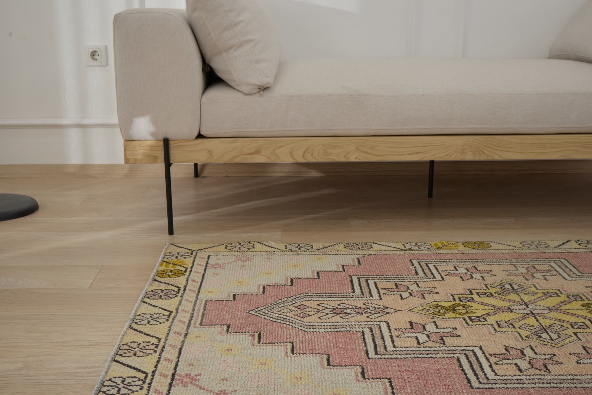 Handwoven tradition meets modern style. The Nancy Rug. | Kuden Rugs