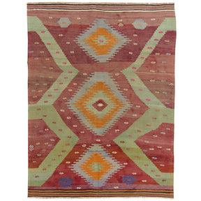 Nathaly: Vintage Turkish Rug - Geometric elegance for your home. | Kuden Rugs