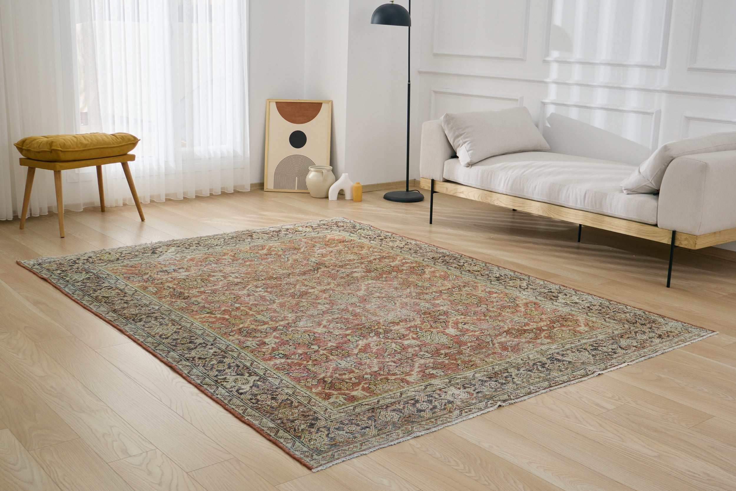 Nerys - Rich Red, Refined Artistry | Kuden Rugs