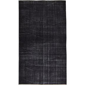 Nia | Bold Black Hand-Knotted Elegance | Kuden Rugs