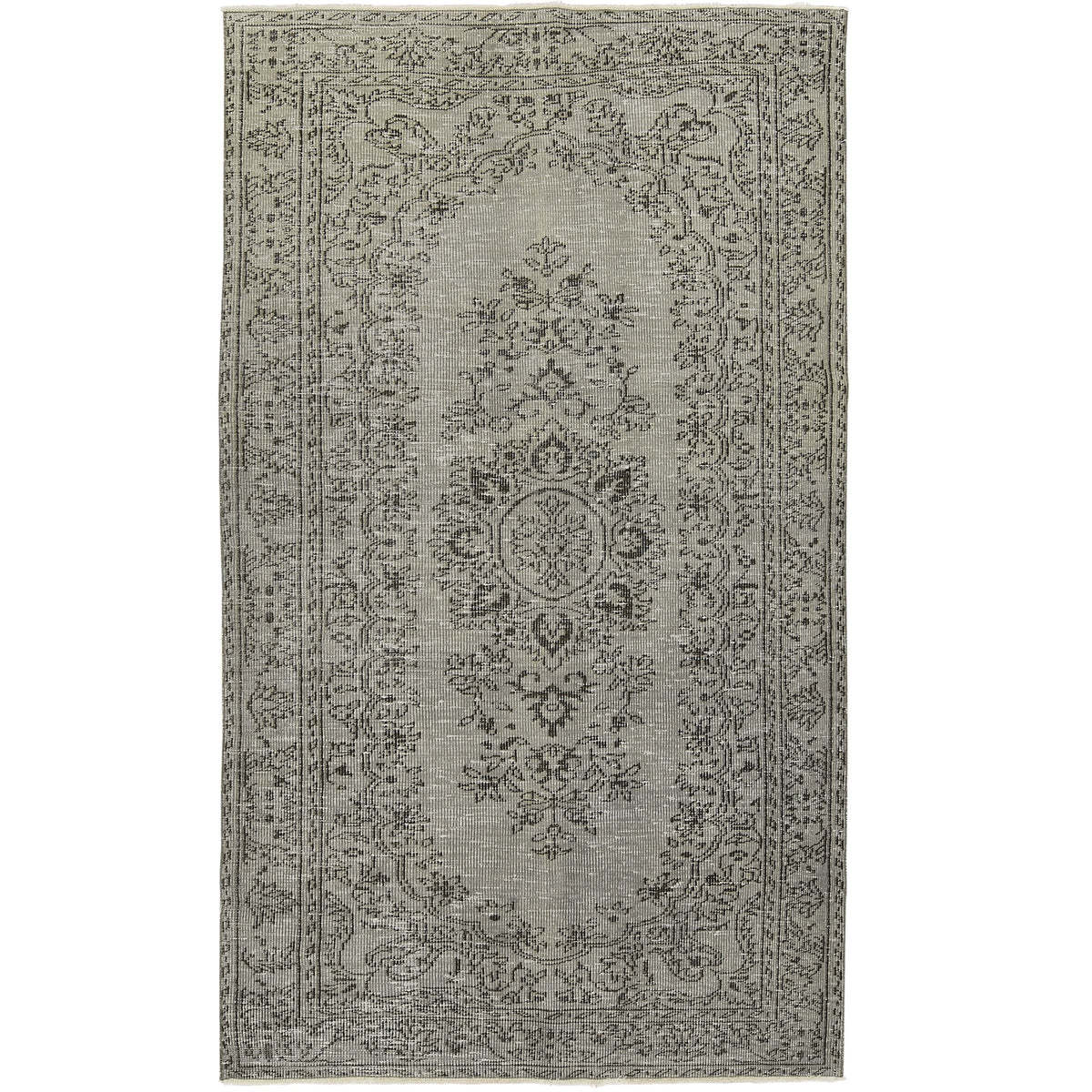 Niall | Sophisticated Gray Medallion Rug | Kuden Rugs