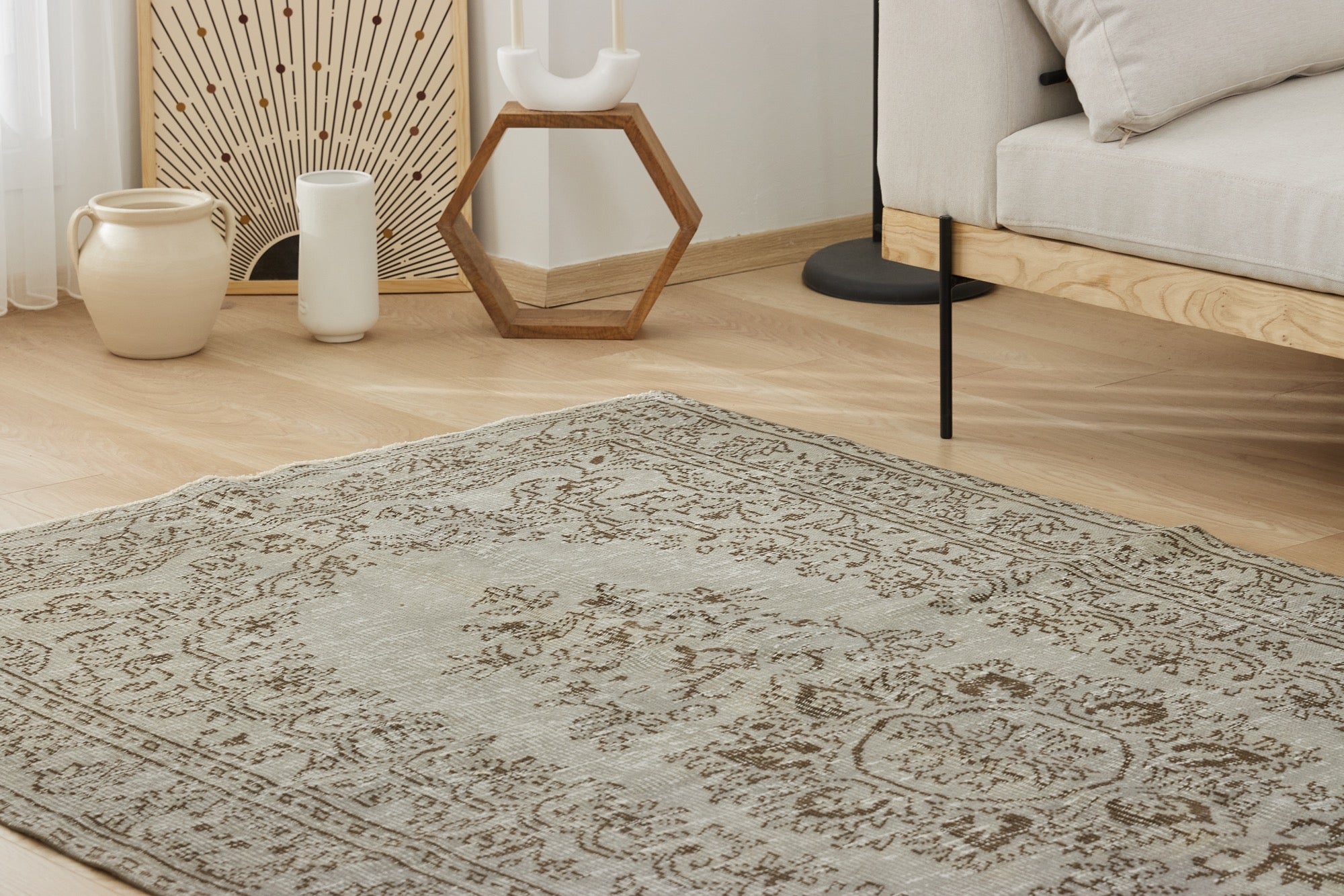 The Niall Collection | Overdyed Wool and Cotton Area Rug | Kuden Rugs