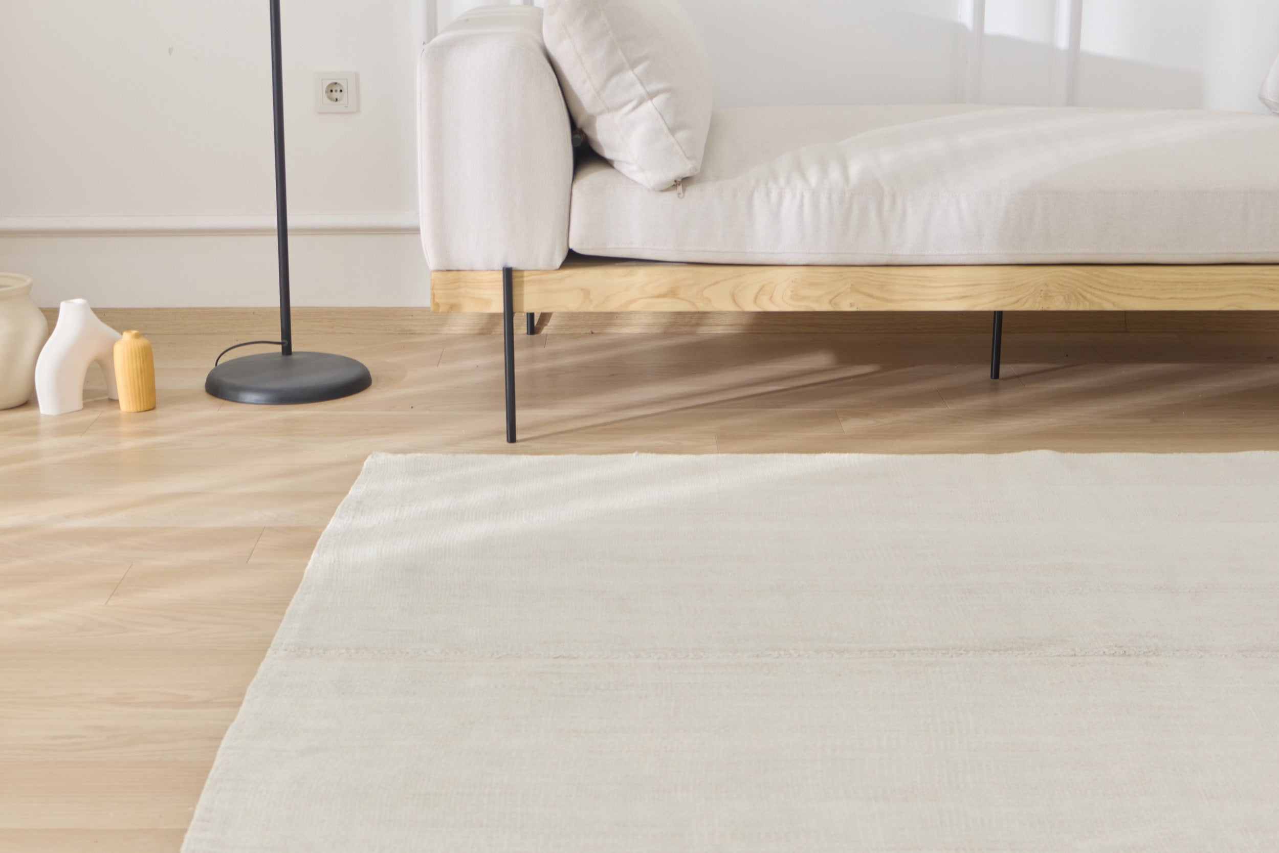 Experience the Understated Sophistication of Nieve, a Low-Pile Turkish Rug | Kuden Rugs