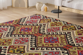 Nola: A Captivating Turkish Kilim Rug with a Kaleidoscope of Colors | Kuden Rugs