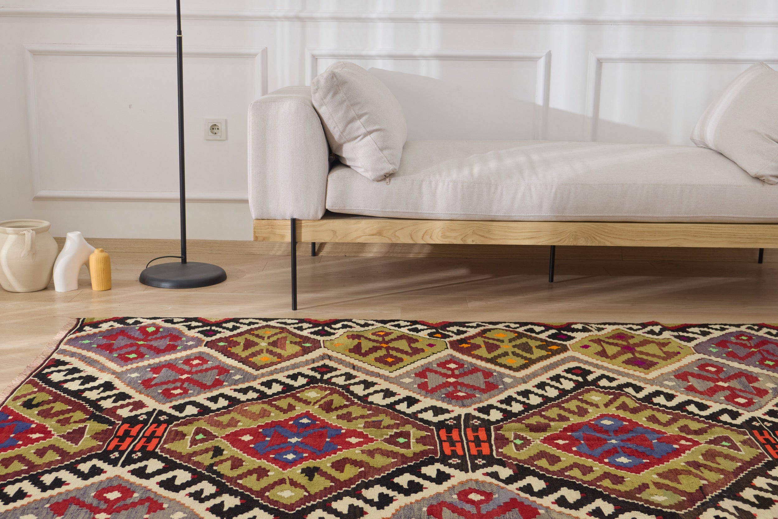 Step into a World of Artistry with Nola, a Low-Pile Turkish Rug | Kuden Rugs