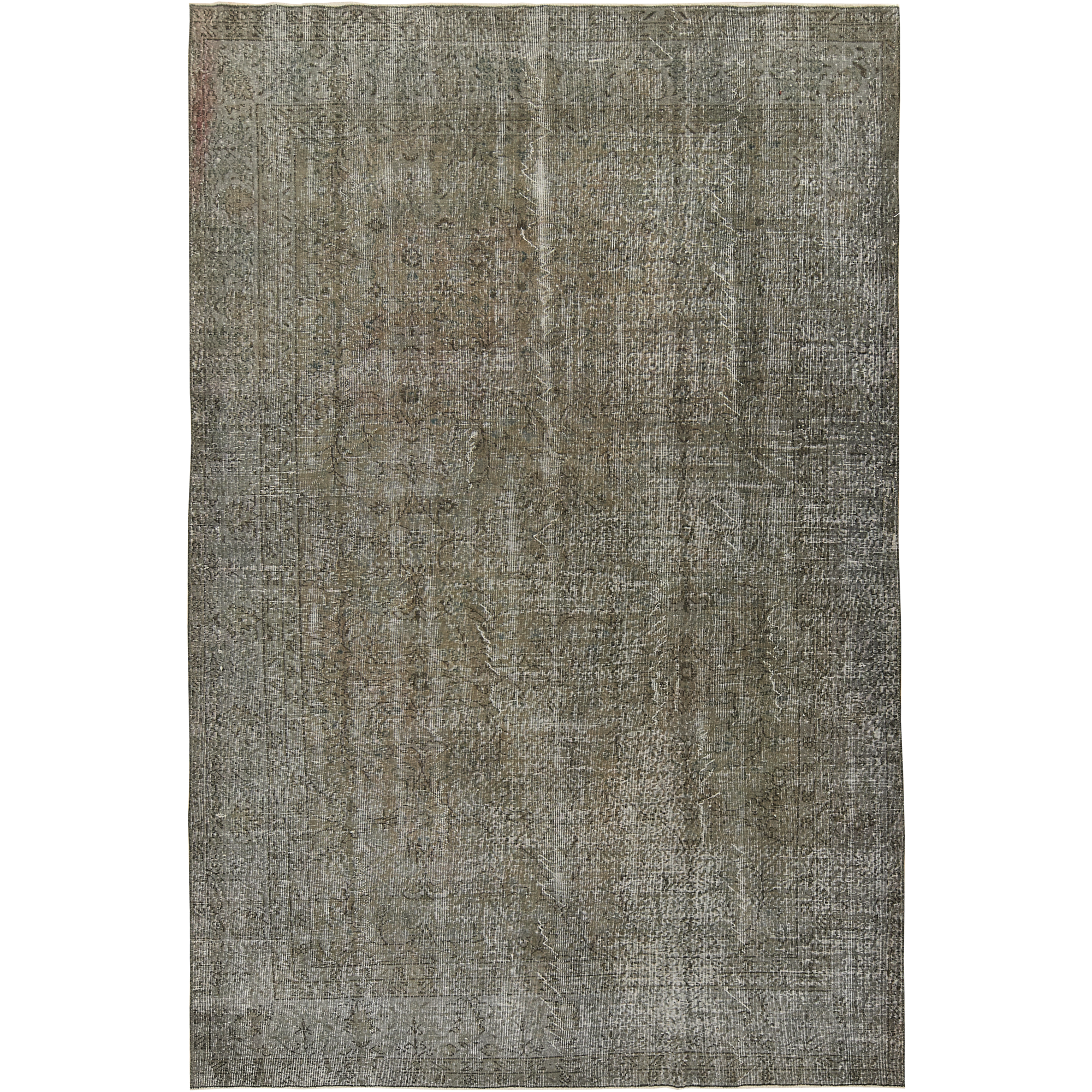 Nubia | Elegant Gray Overdyed Wool Rug | Kuden Rugs