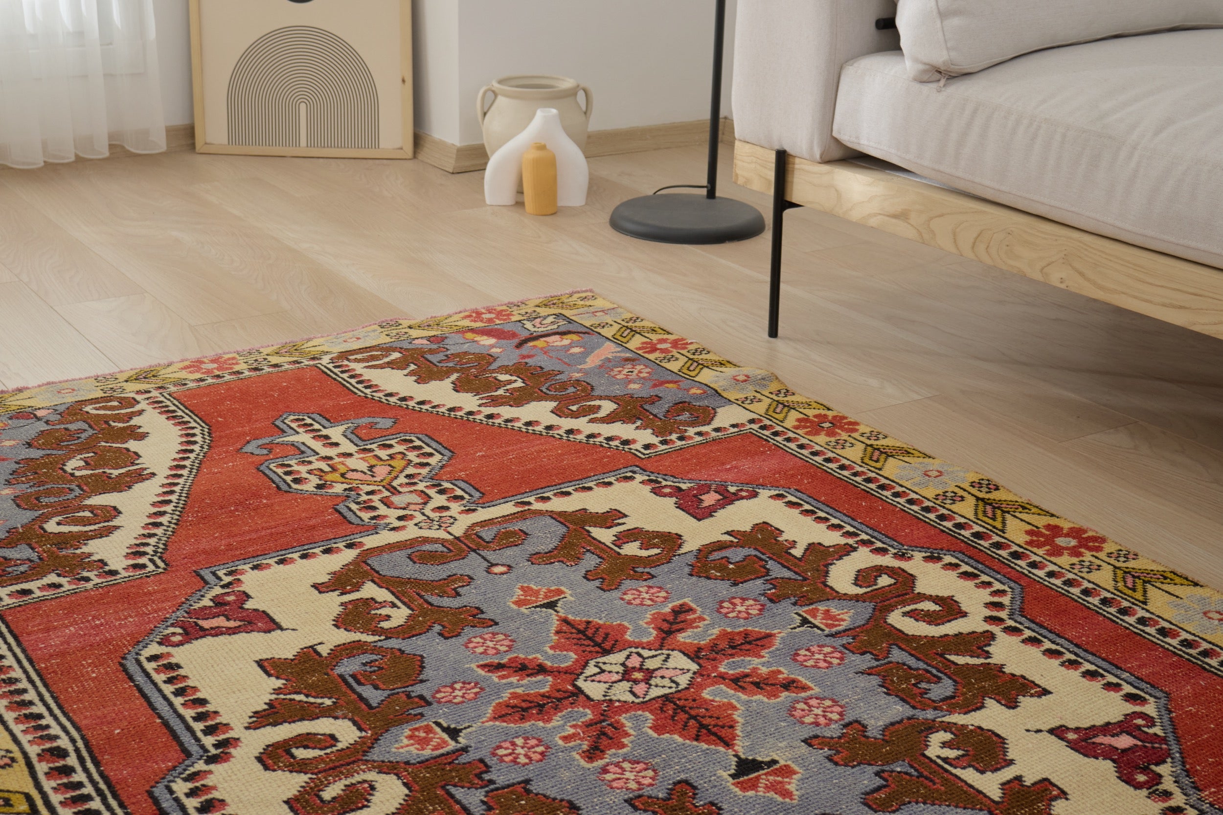 Handwoven tradition meets modern style. The Oralie Rug. | Kuden Rugs