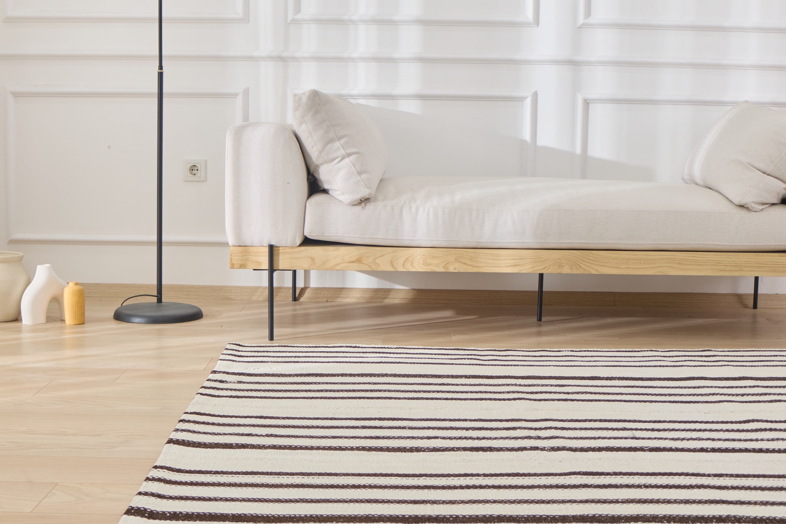 Step into a World of Purity with Pamala, a Low-Pile Turkish Rug | Kuden Rugs