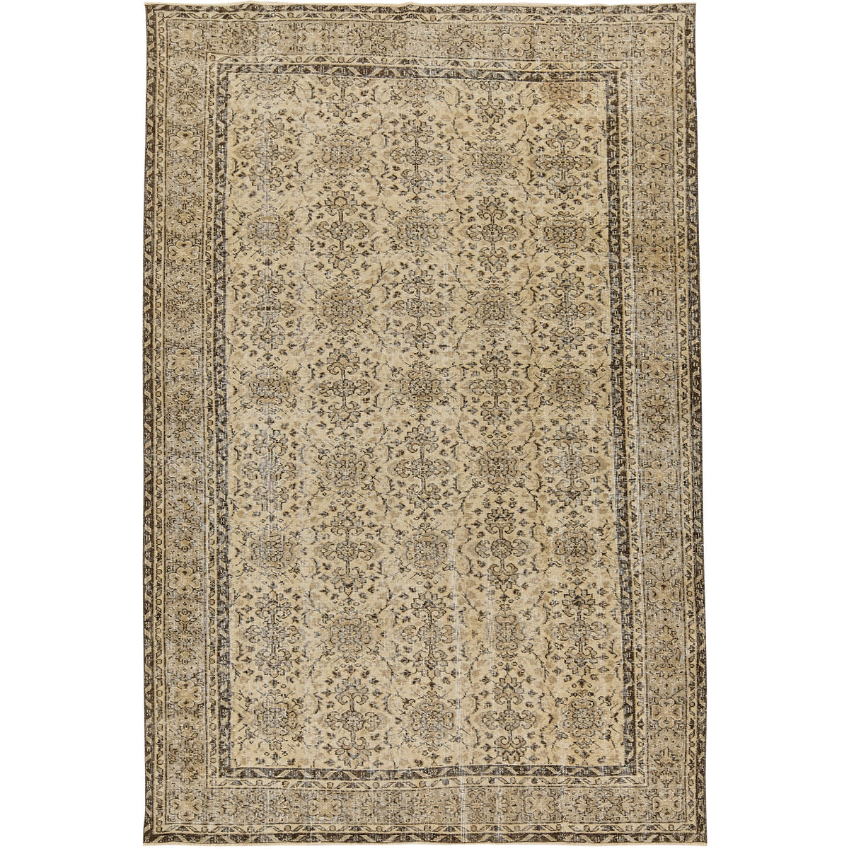 Paschale | Allover Vintage | Hand-Knotted Turkish Area Rug | Kuden Rugs