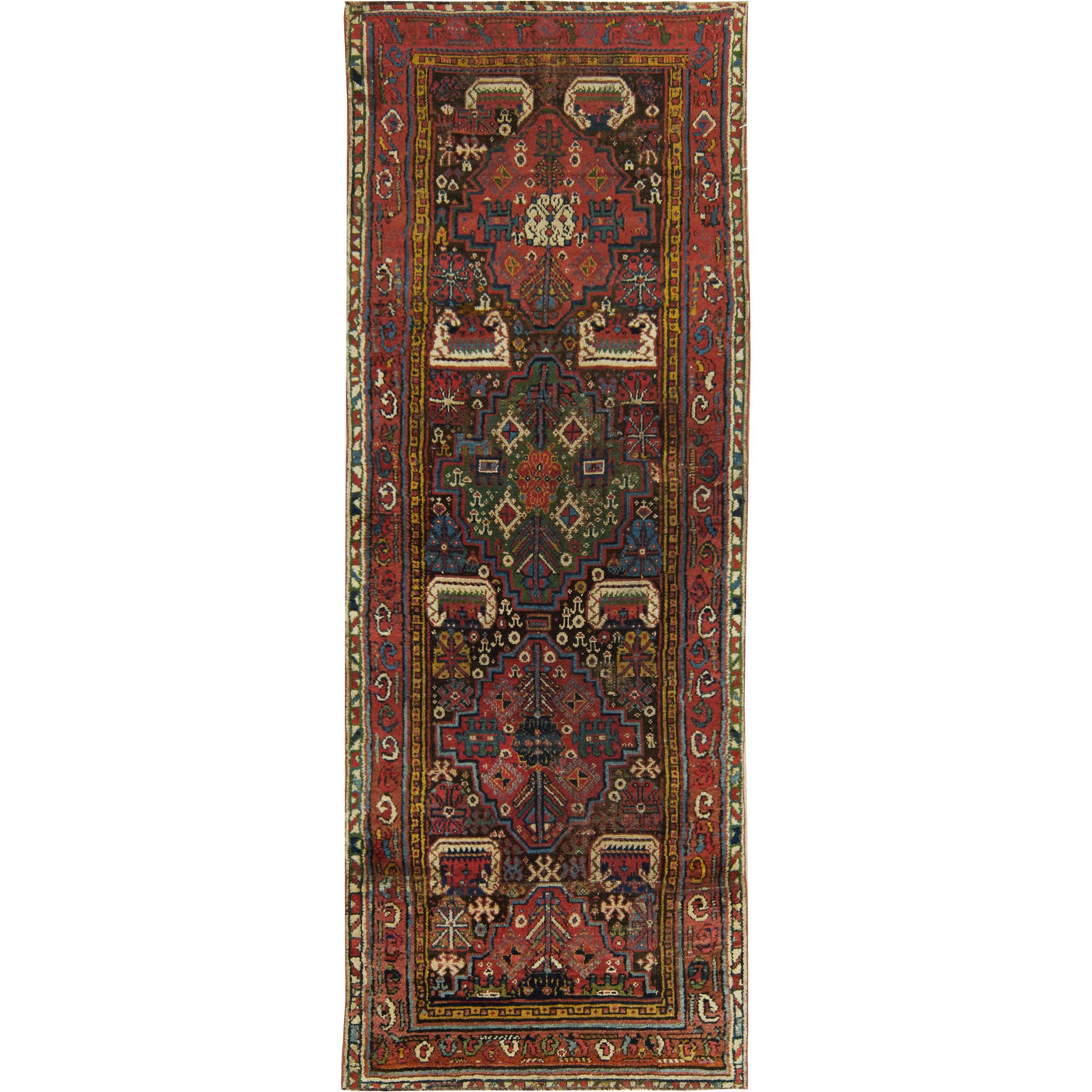 Pauline | Red Medallion Elegance | Kuden Rugs