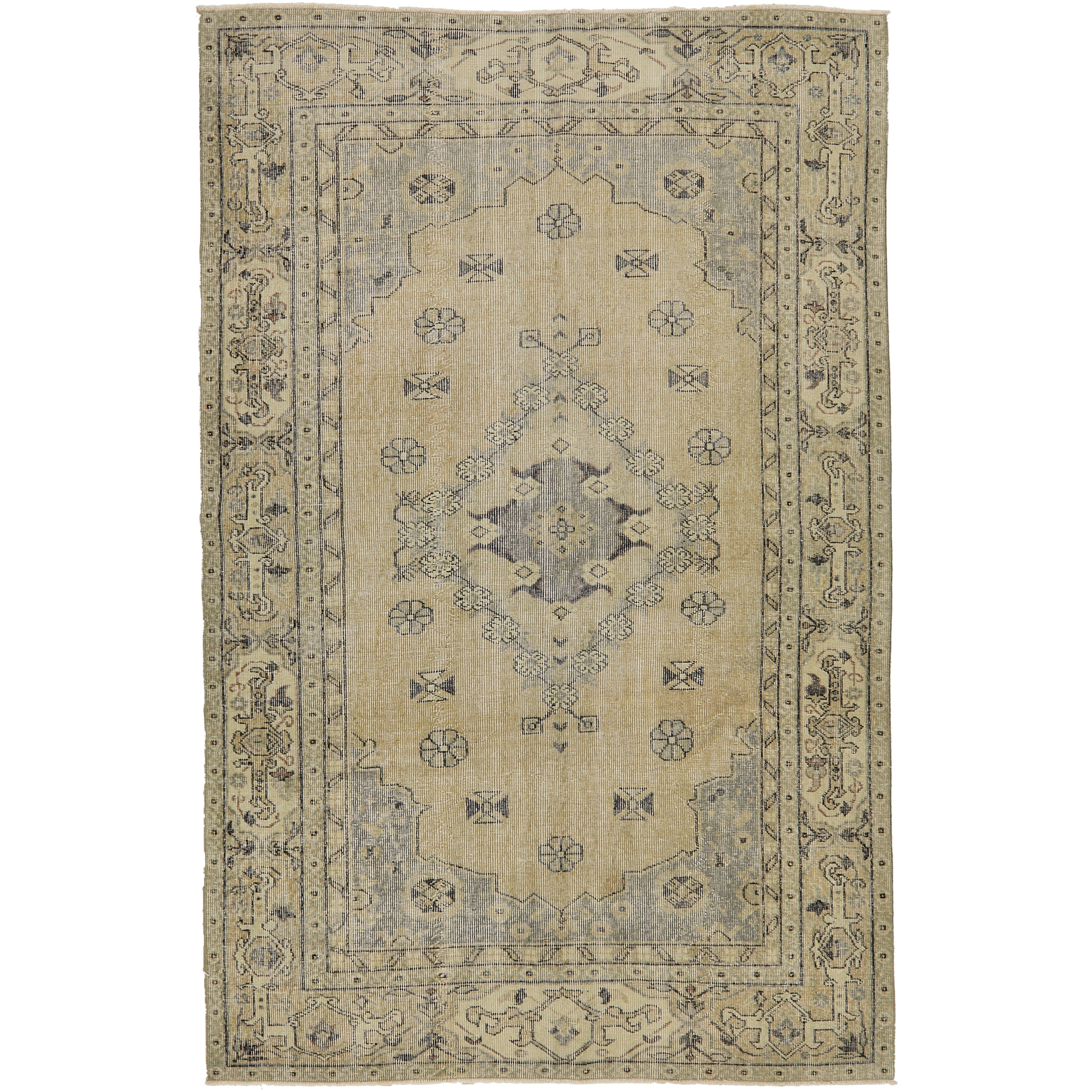 Elegant Parker Vintage Turkish Carpet
