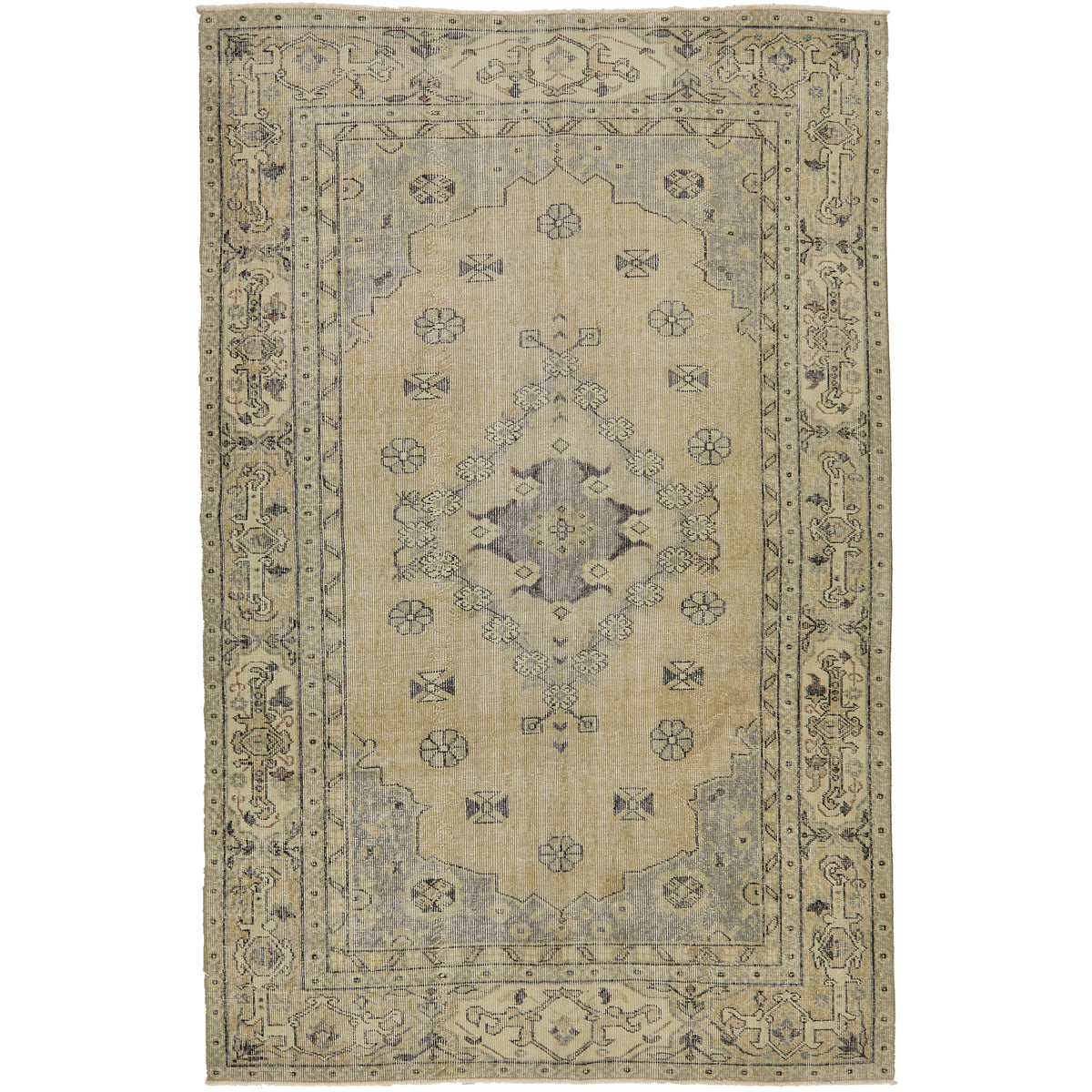 Elegant Parker Vintage Turkish Carpet