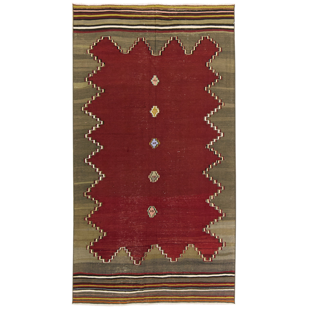 Precious: Vintage Turkish Rug - Geometric elegance for your home. | Kuden Rugs