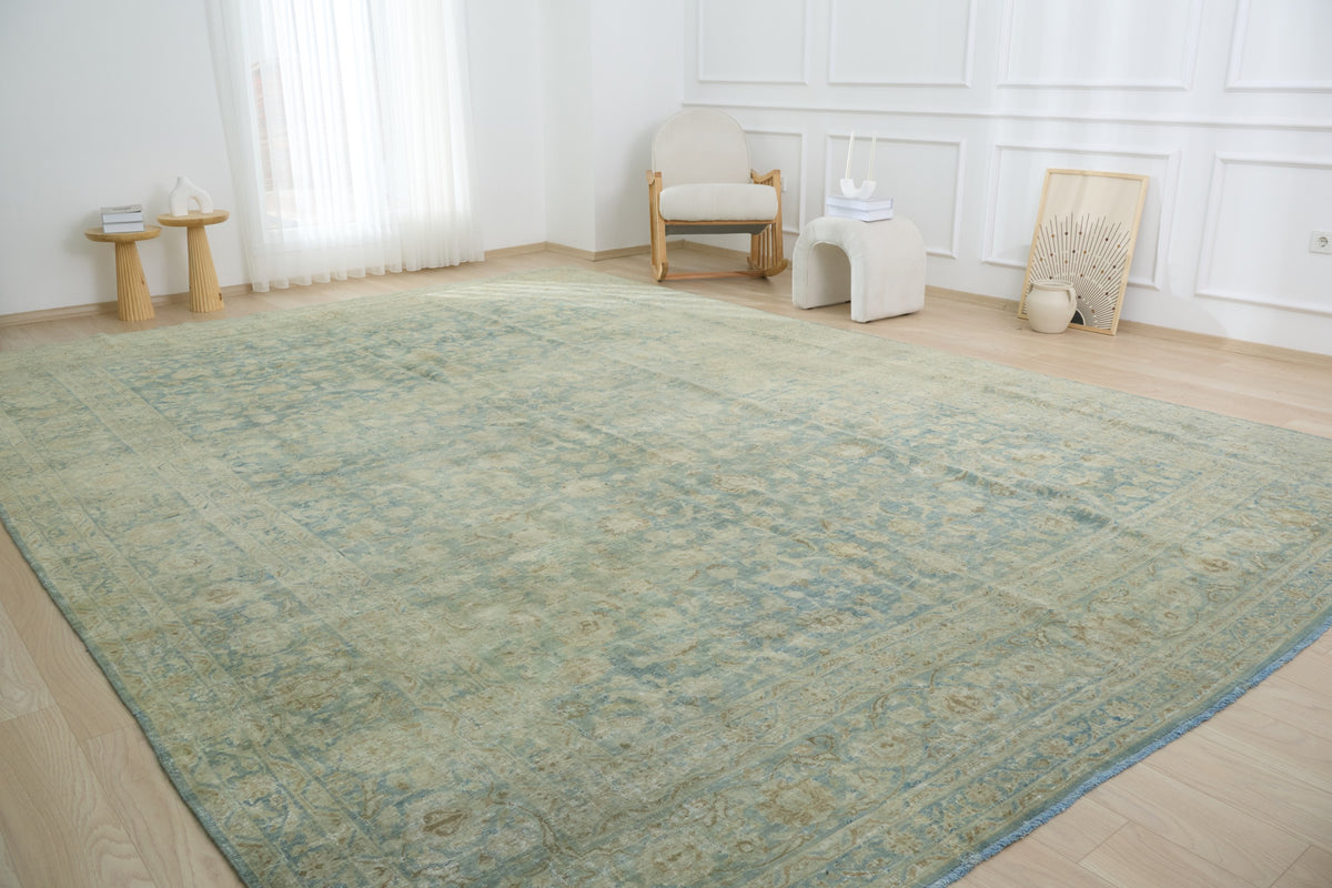 Turkish Overdyed Rug - Rayna: A Distinctive Blend of Vintage and Modern | Kuden Rugs