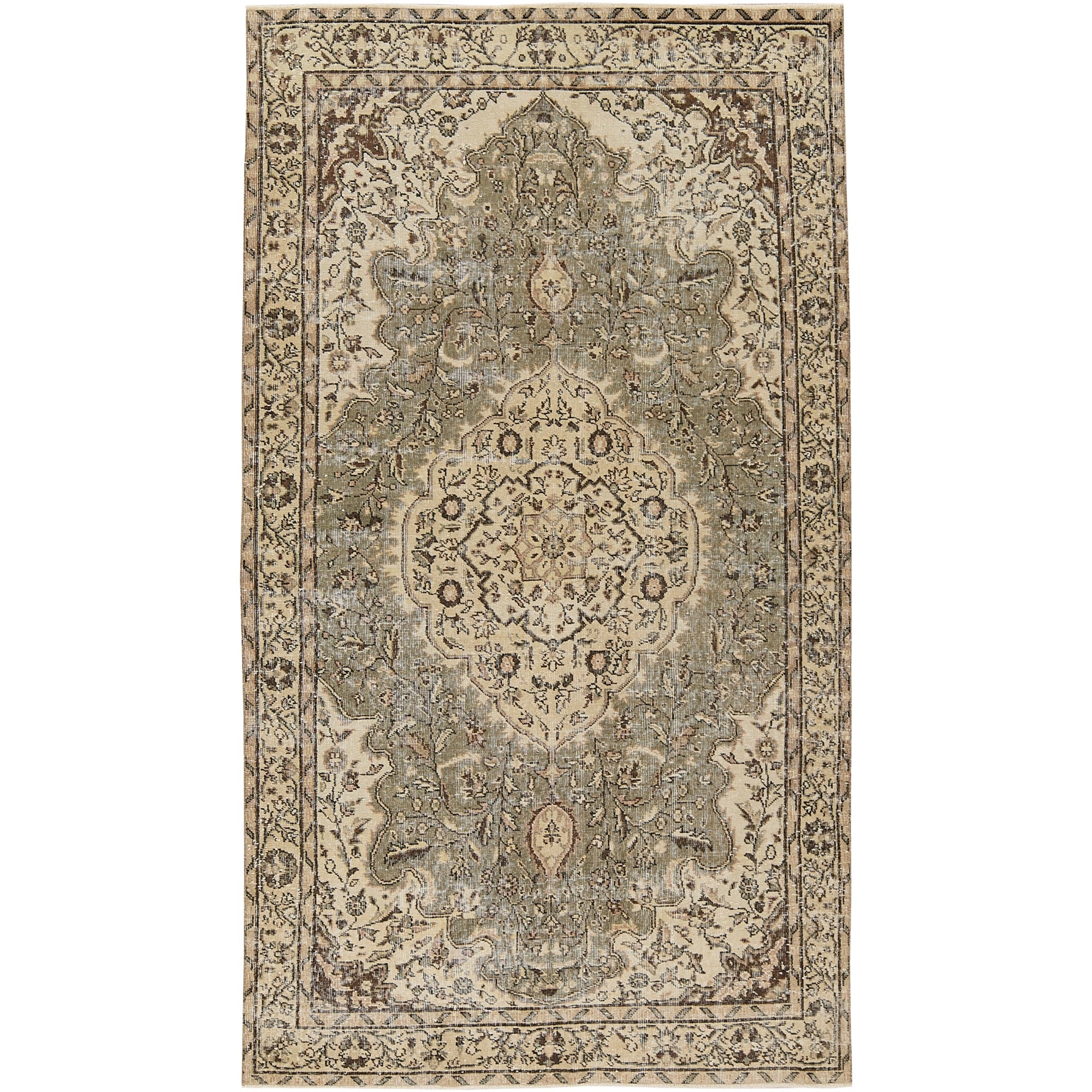 Rhea | Medallion Vintage | Hand-Knotted Turkish Area Rug | Kuden Rugs