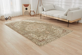 Rhea | Green Elegance | Authentic Antique washed Carpet | Kuden Rugs