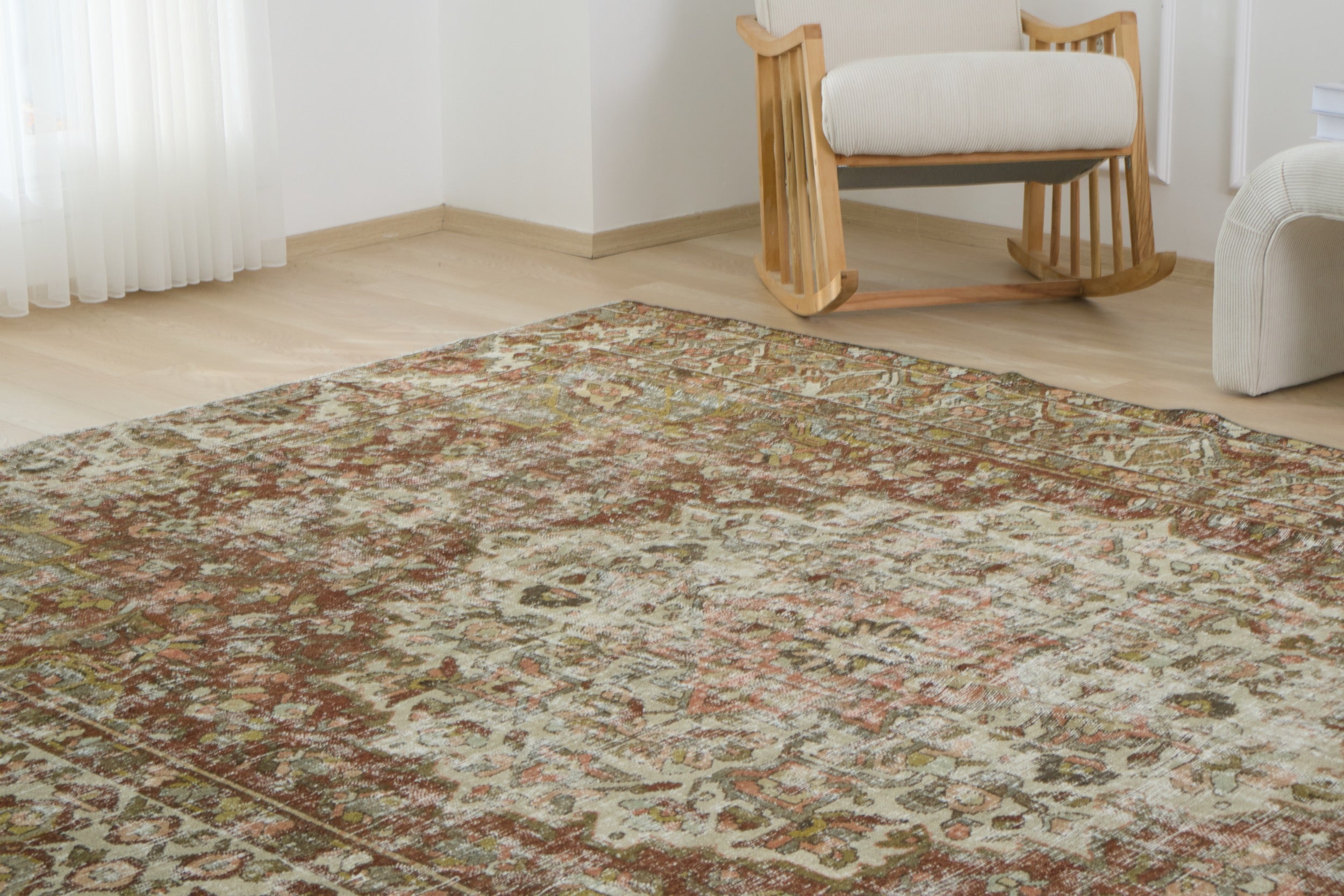 Rhodia - Vintage Rug Carpet, Where Tradition Meets Contemporary Style | Kuden Rugs