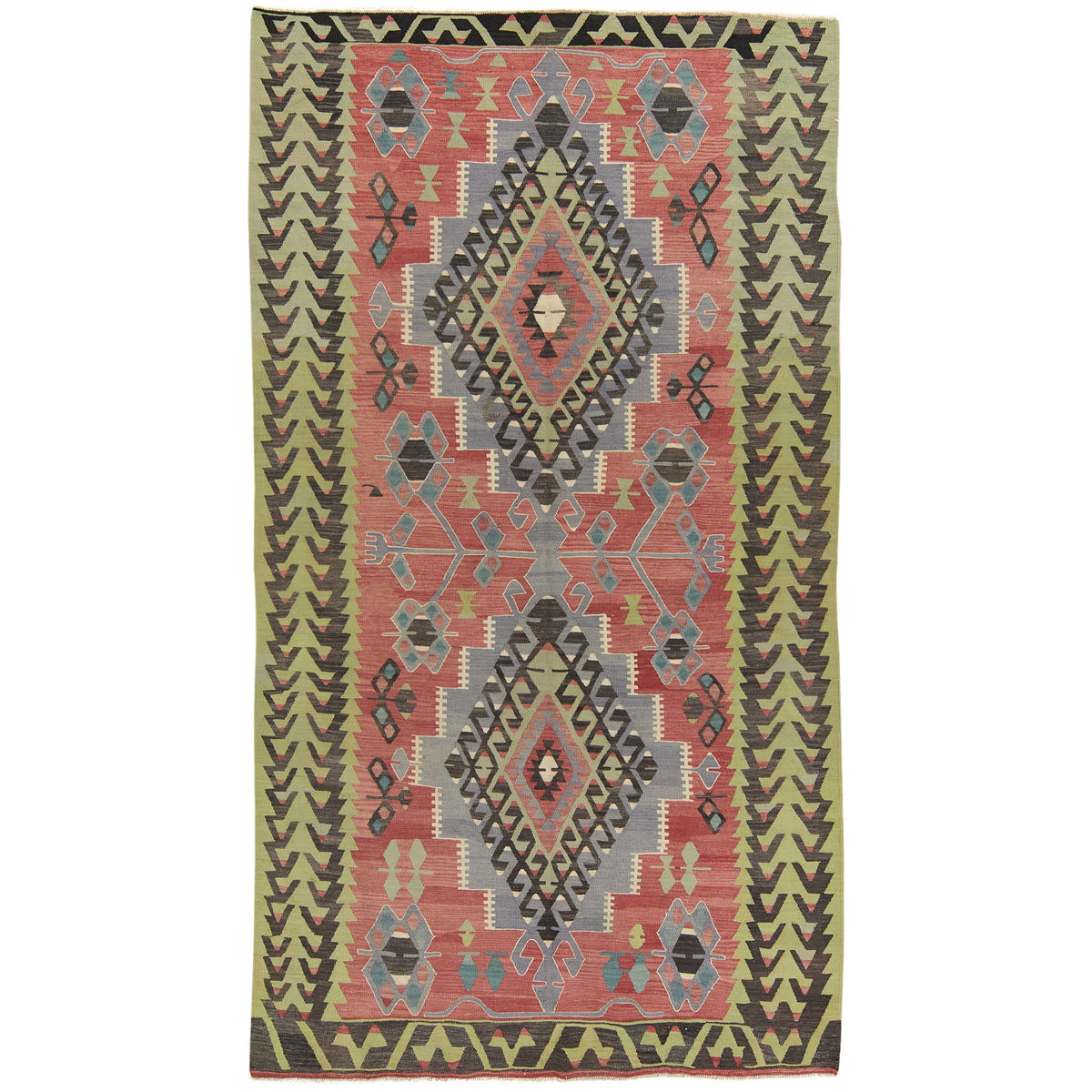 Riley: Vintage Turkish Rug - Geometric elegance for your home. | Kuden Rugs