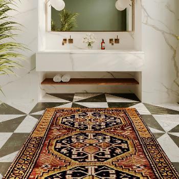 Sophisticated Hand-Knotted Carpet with Elegant Motifs - Kuden Rugs