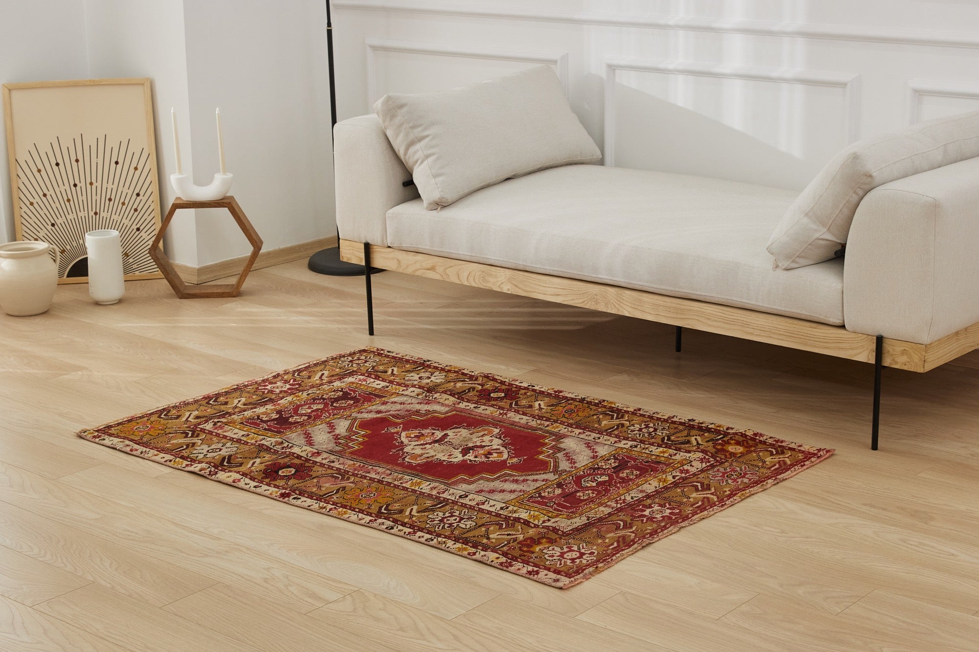 Turkish Anatolian Rug | Ryleigh's Geometric Elegance | Kuden Rugs