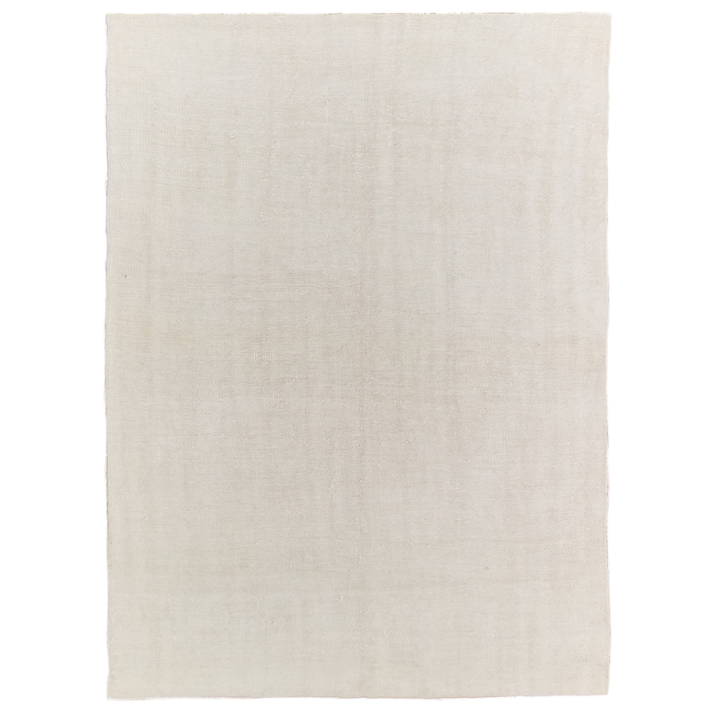 Sakima: A Pristine White Vintage Turkish Hemp Kilim Rug | Kuden Rugs