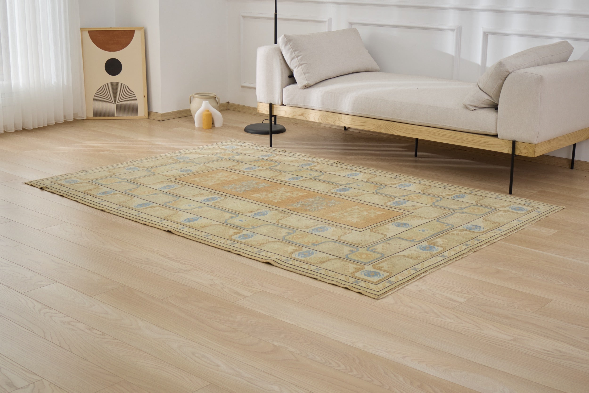 Handwoven tradition meets modern style: The Selene Rug. | Kuden Rugs