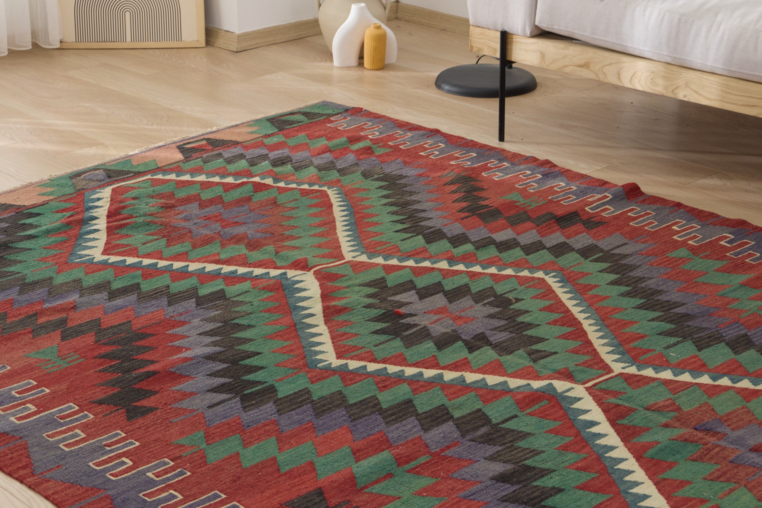 Shiloh: A unique Turkish carpet with rich multi-colored tones. | Kuden Rugs