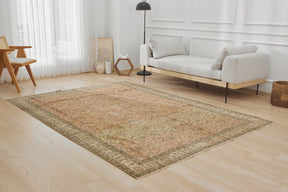 Orange Antique washed Elegance - Sky's Professional Carpet Craftsmanship | Kuden Rugs