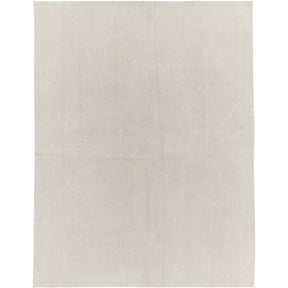 Tate: A Pristine White Vintage Turkish Hemp Kilim Rug | Kuden Rugs