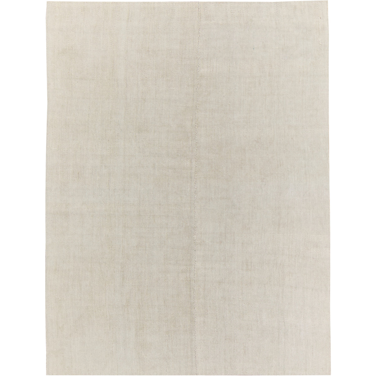 Tatjana: A Pristine White Vintage Turkish Hemp Kilim Rug | Kuden Rugs