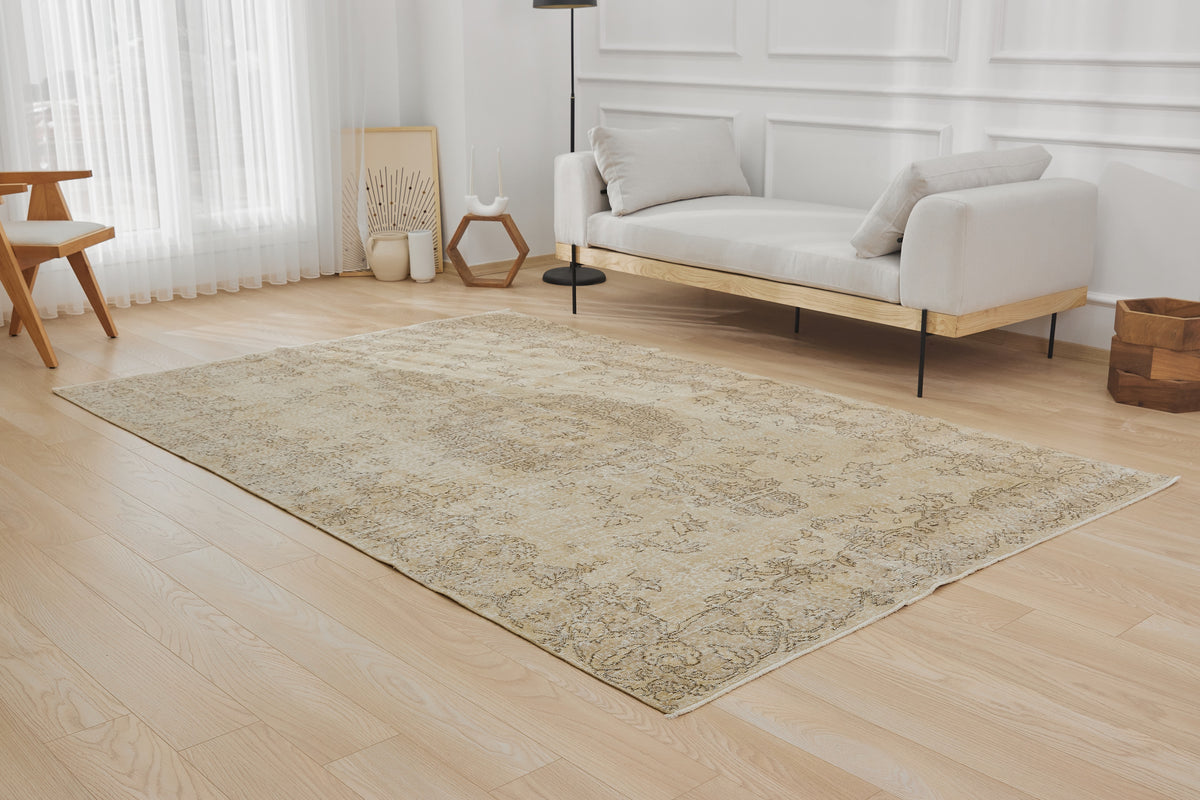 Turkish Antique washed Rug | Taylor's Timeless Charm | Kuden Rugs