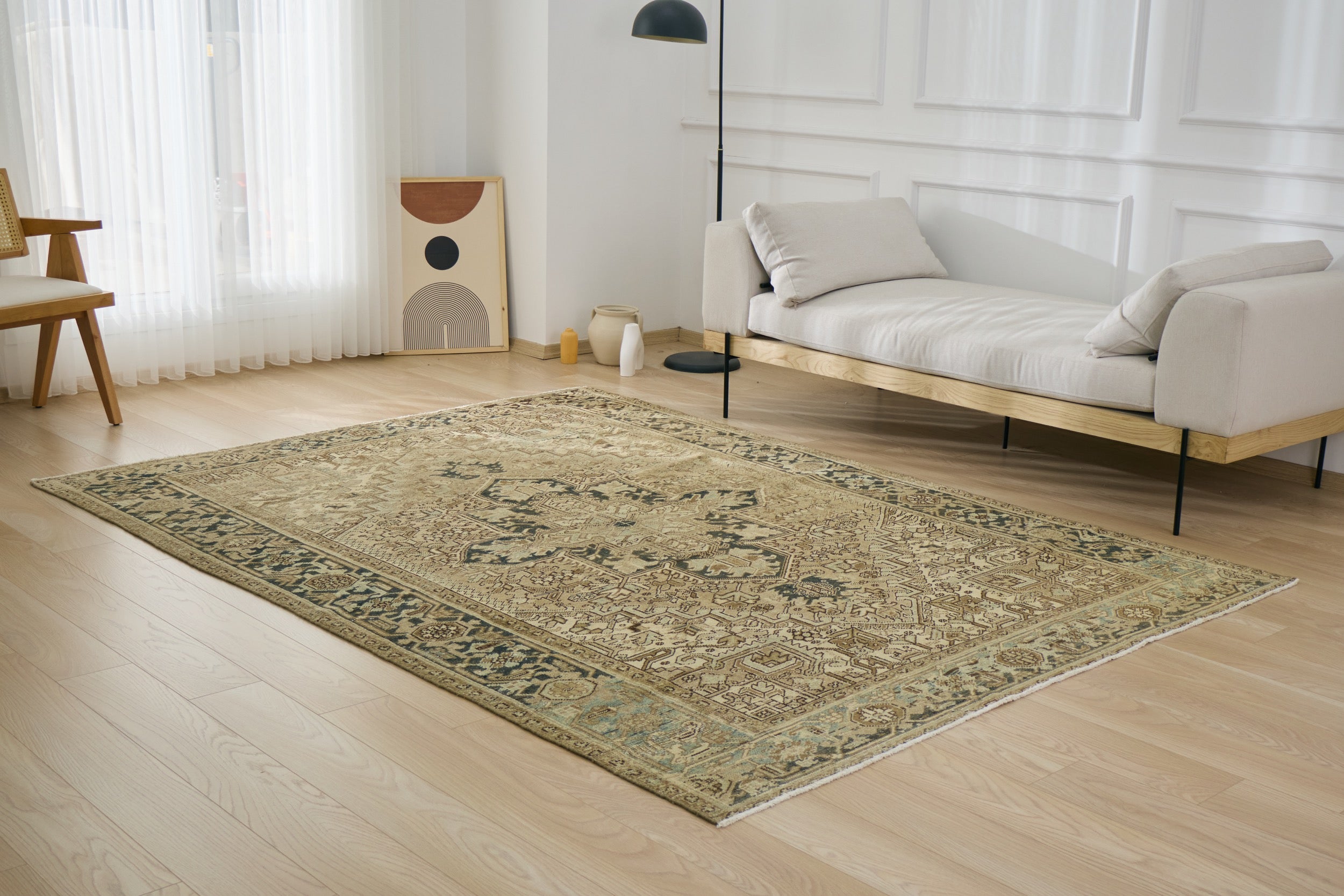 Temperance - Brown Medallion Mastery | Kuden Rugs