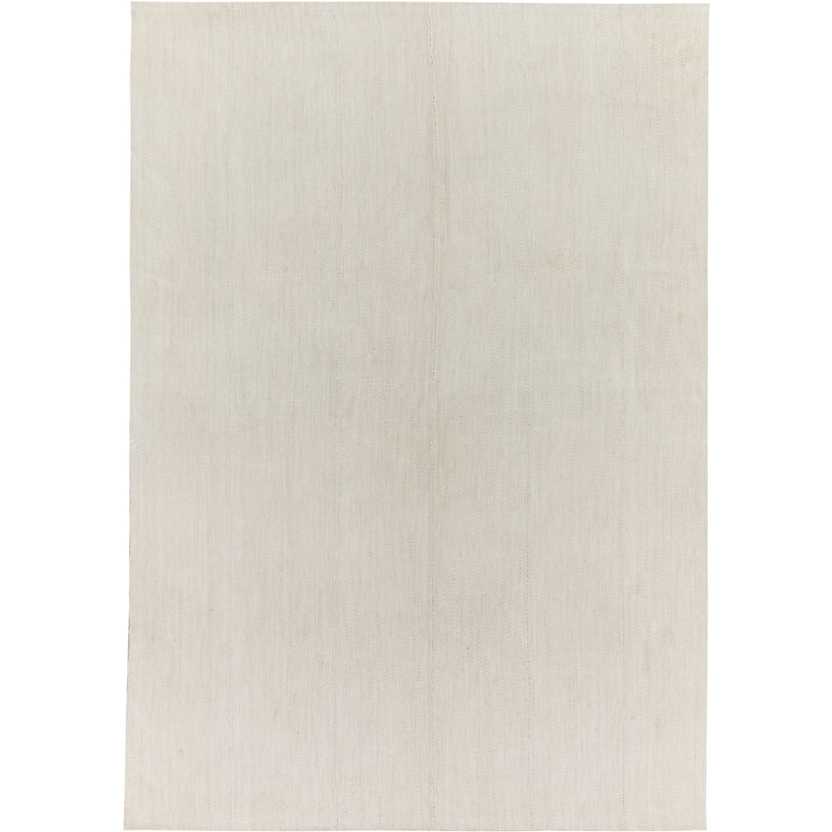 Thracia: A Pristine White Vintage Turkish Hemp Kilim Rug | Kuden Rugs