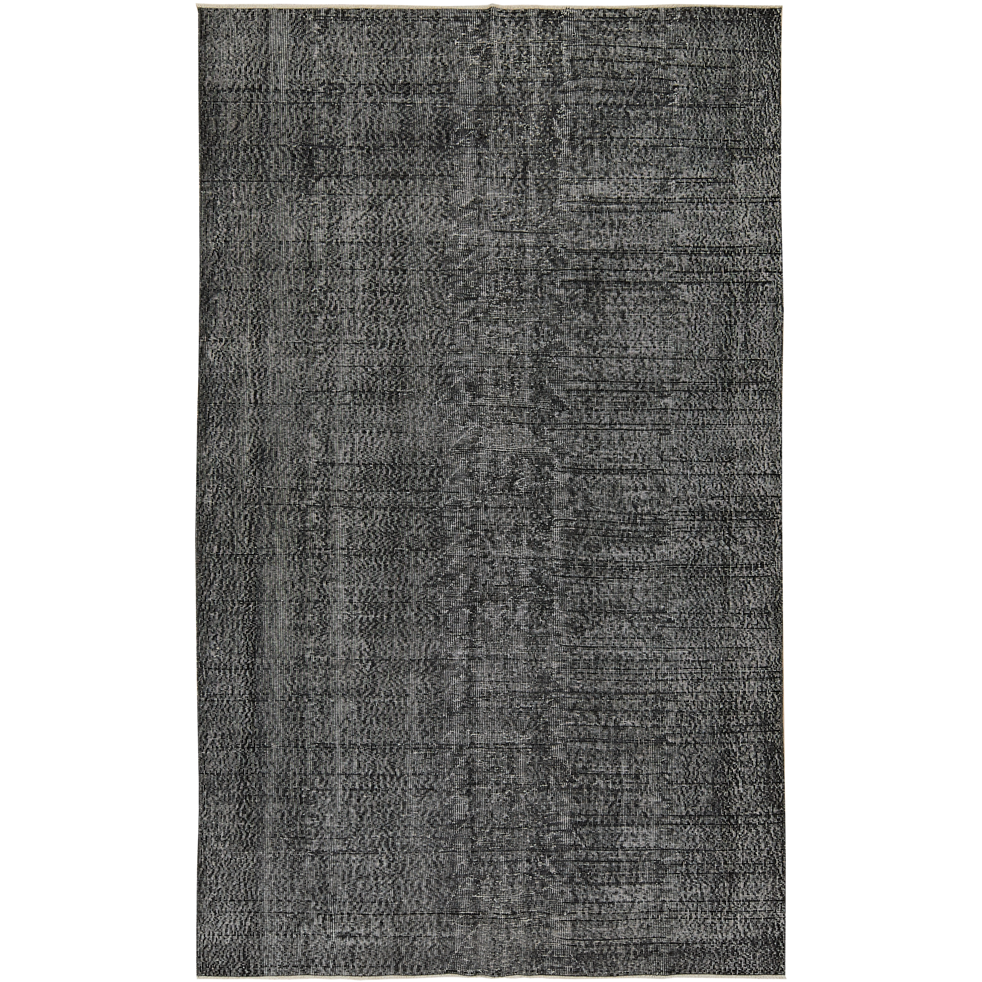 Trifene | Sleek Black Handmade Rug | Kuden Rugs